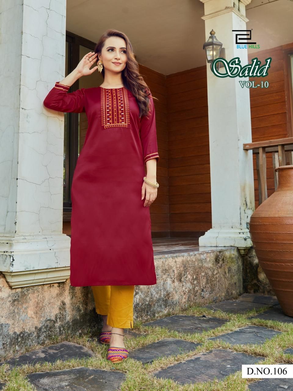 Blue Hills Solid 10 Designer Ethnic Wear Designer Fancy Kurti Collection